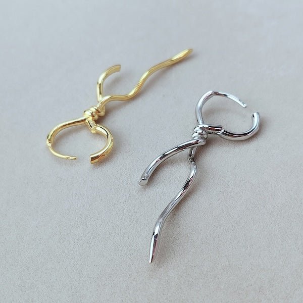 Uniek ontwerp oorbellen in zilver of goud