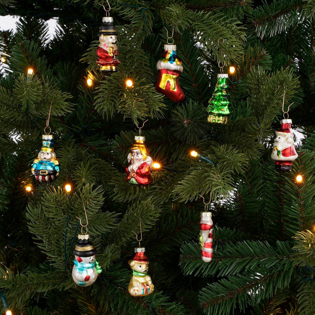 Glazen Kerst Ornamenten - Set 20st