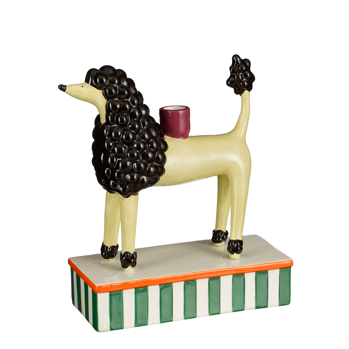 Kandelaar Poedel - Keramiek