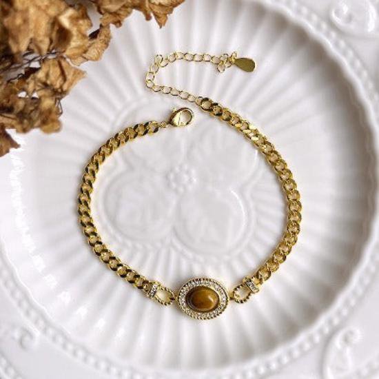 Kettingarmband met tijgeroog