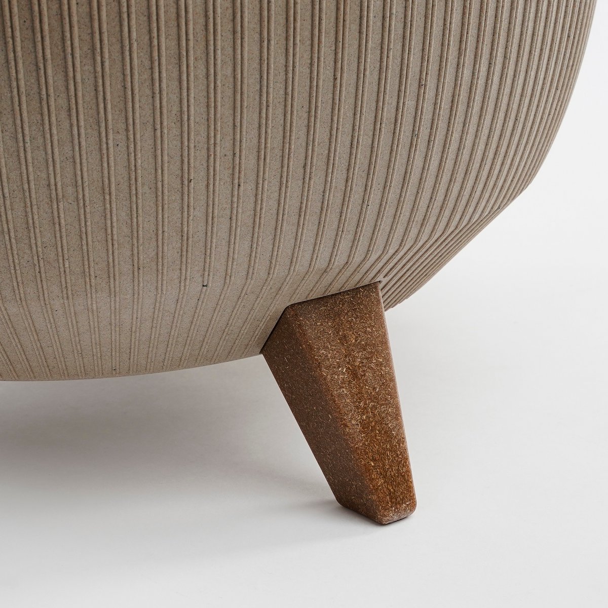 Doppio Bloempot op Poten - L - Taupe