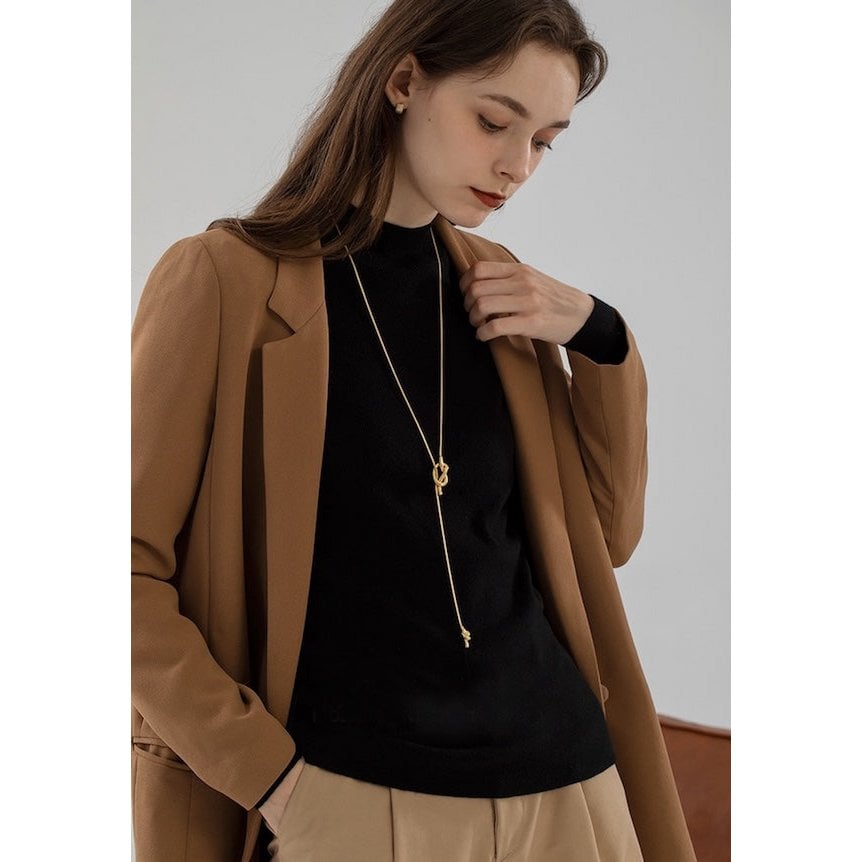 Elegante lange trui ketting