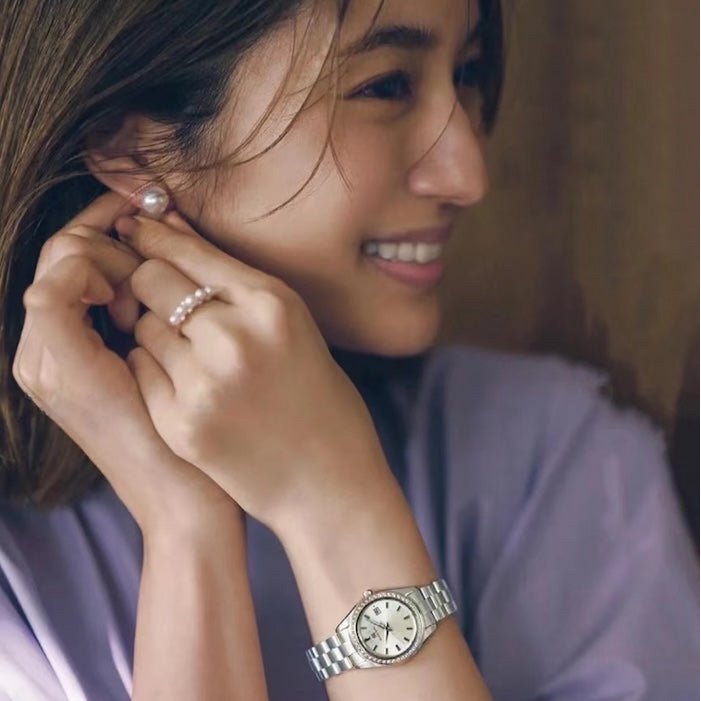 Elegante parelring - in goud of zilver