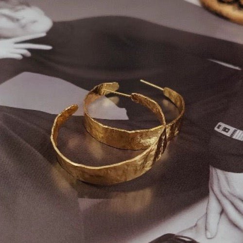 Chique vintage hoepel oorbellen