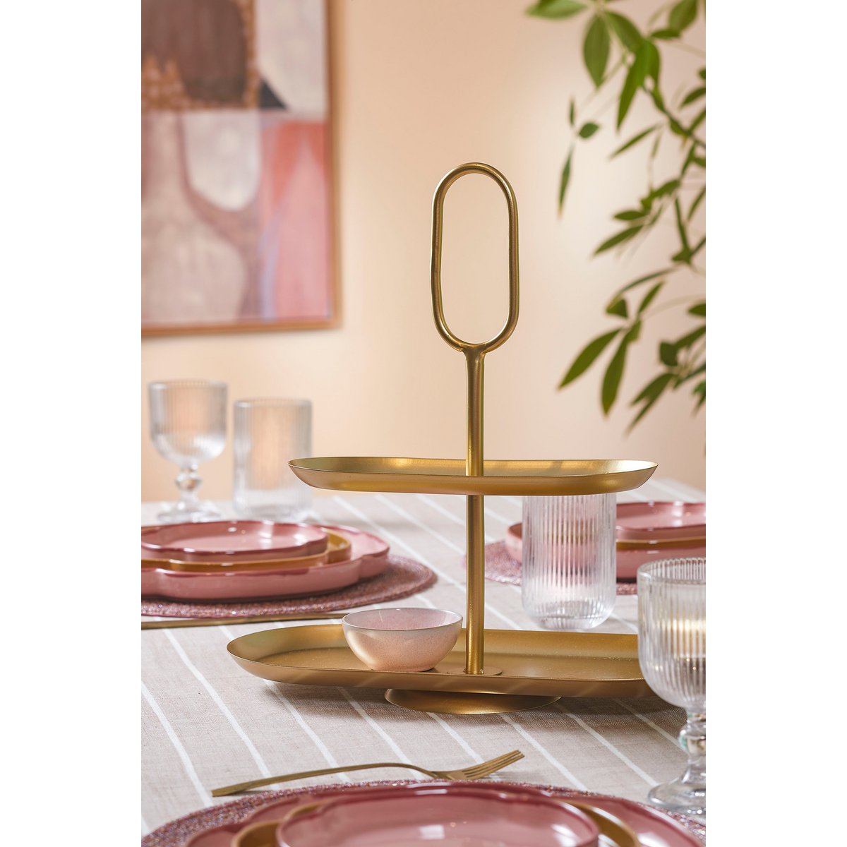 Rama Etagere 2 Laags - Ovaal