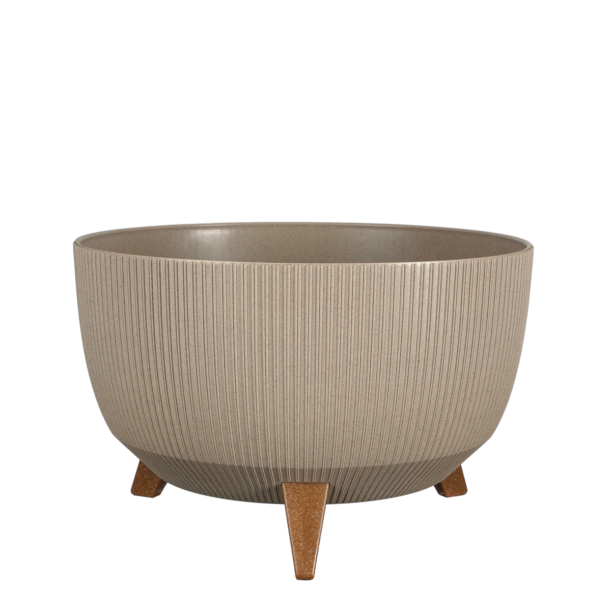 Doppio Bloempot op Poten - L - Taupe