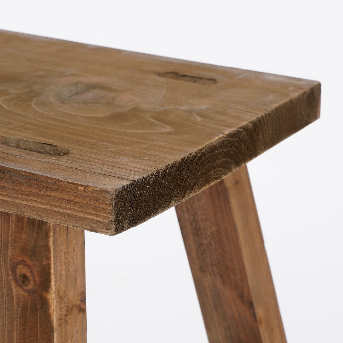 Bold Houten Krukje - Gerecycled Hout