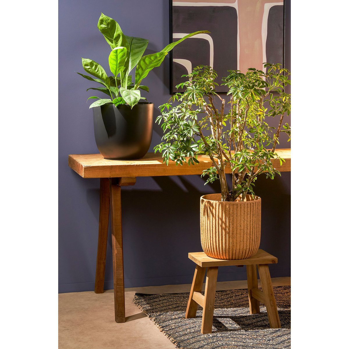 Bold Houten Krukje - Gerecycled Hout