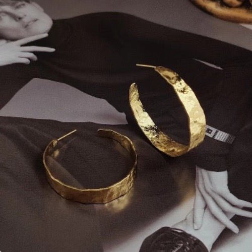 Chique vintage hoepel oorbellen