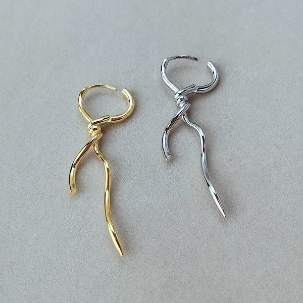 Uniek ontwerp oorbellen in zilver of goud