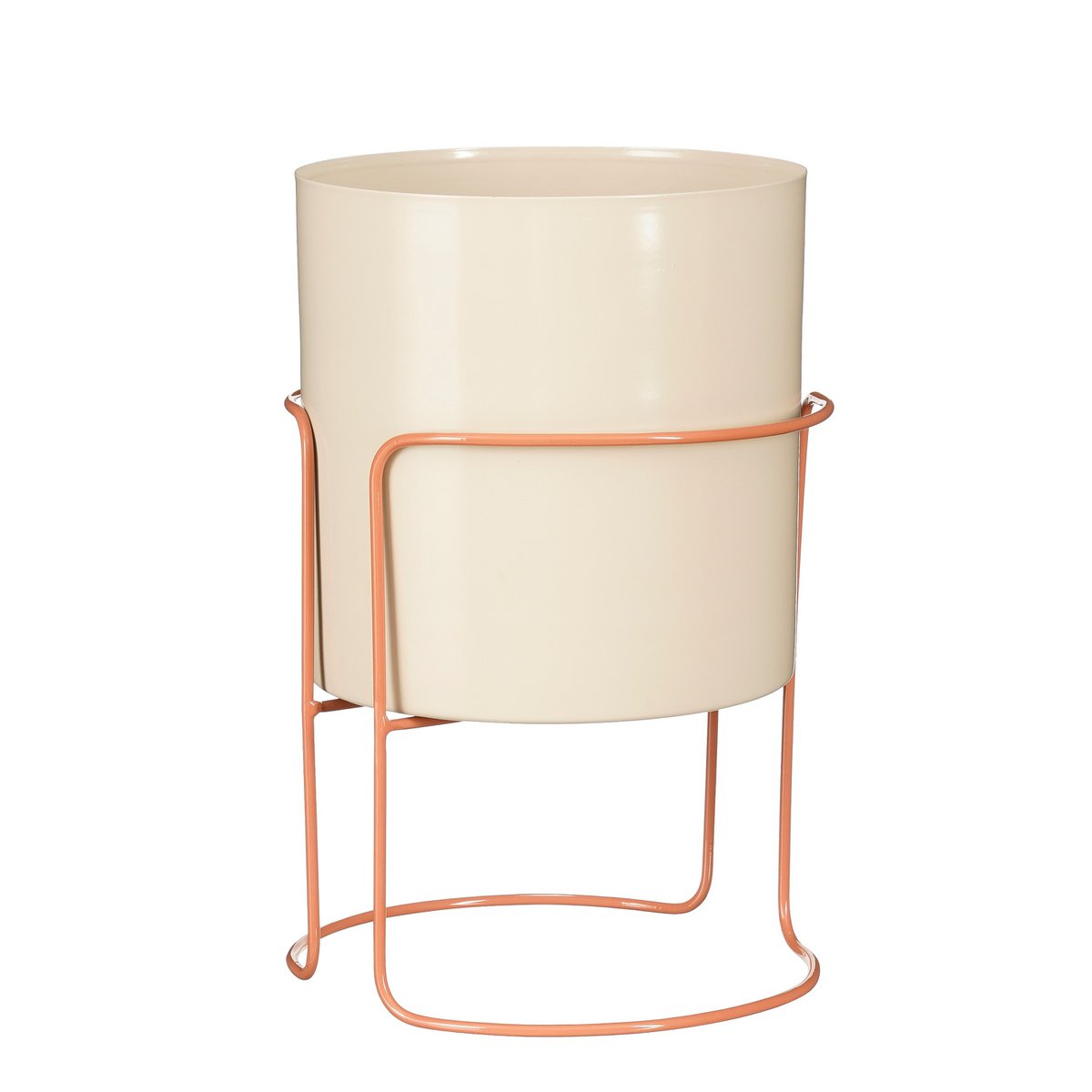 Collins Bloempot op Standaard - Off-white, Perzik