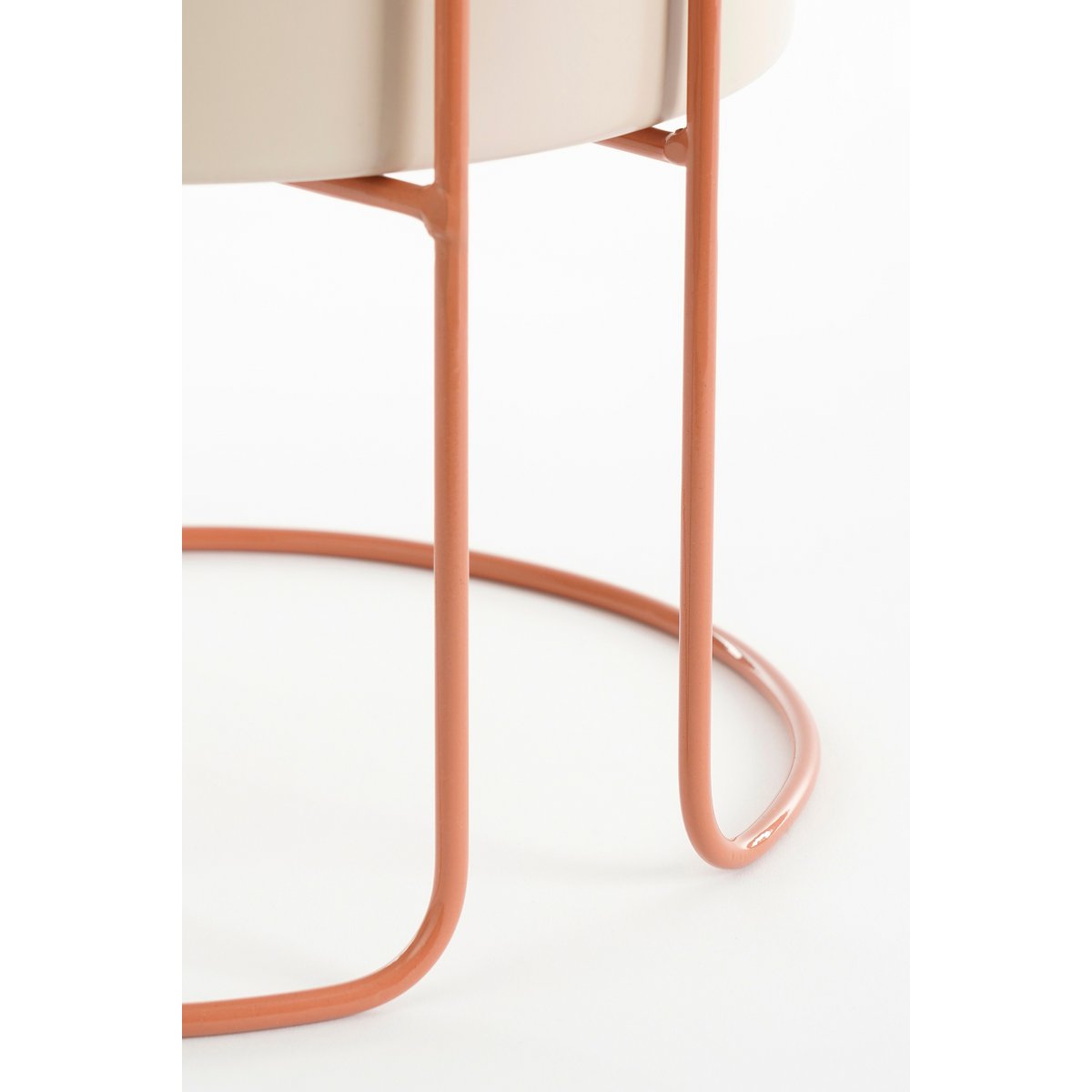 Collins Bloempot op Standaard - Off-white, Perzik