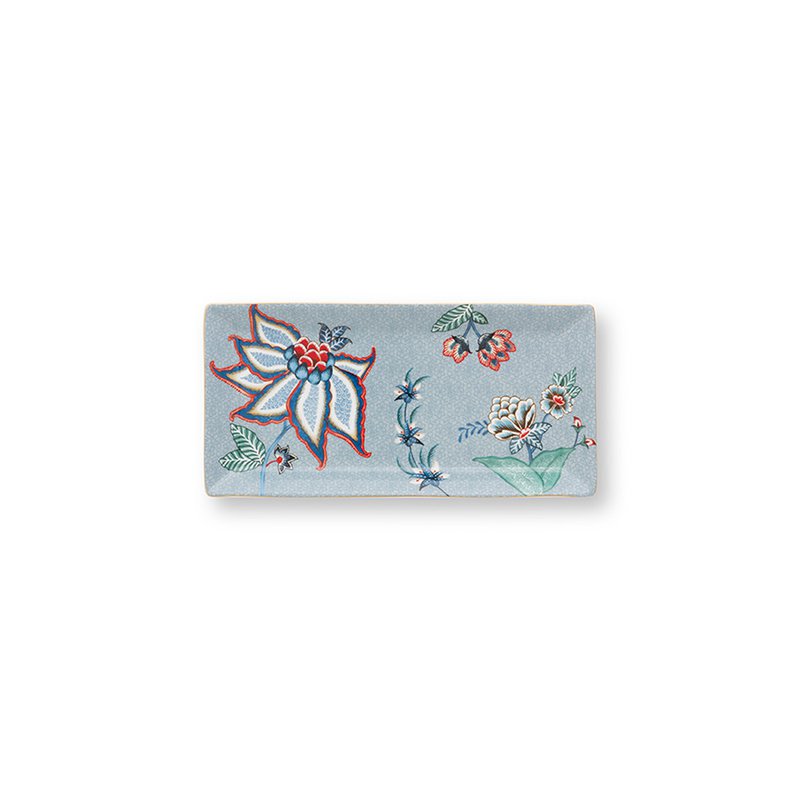 Kadoset Oriental Flower Festival - Blauw/Vierkant