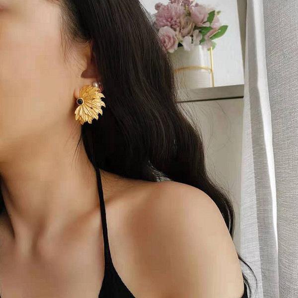 Vintage look Peacock Wings oorbellen