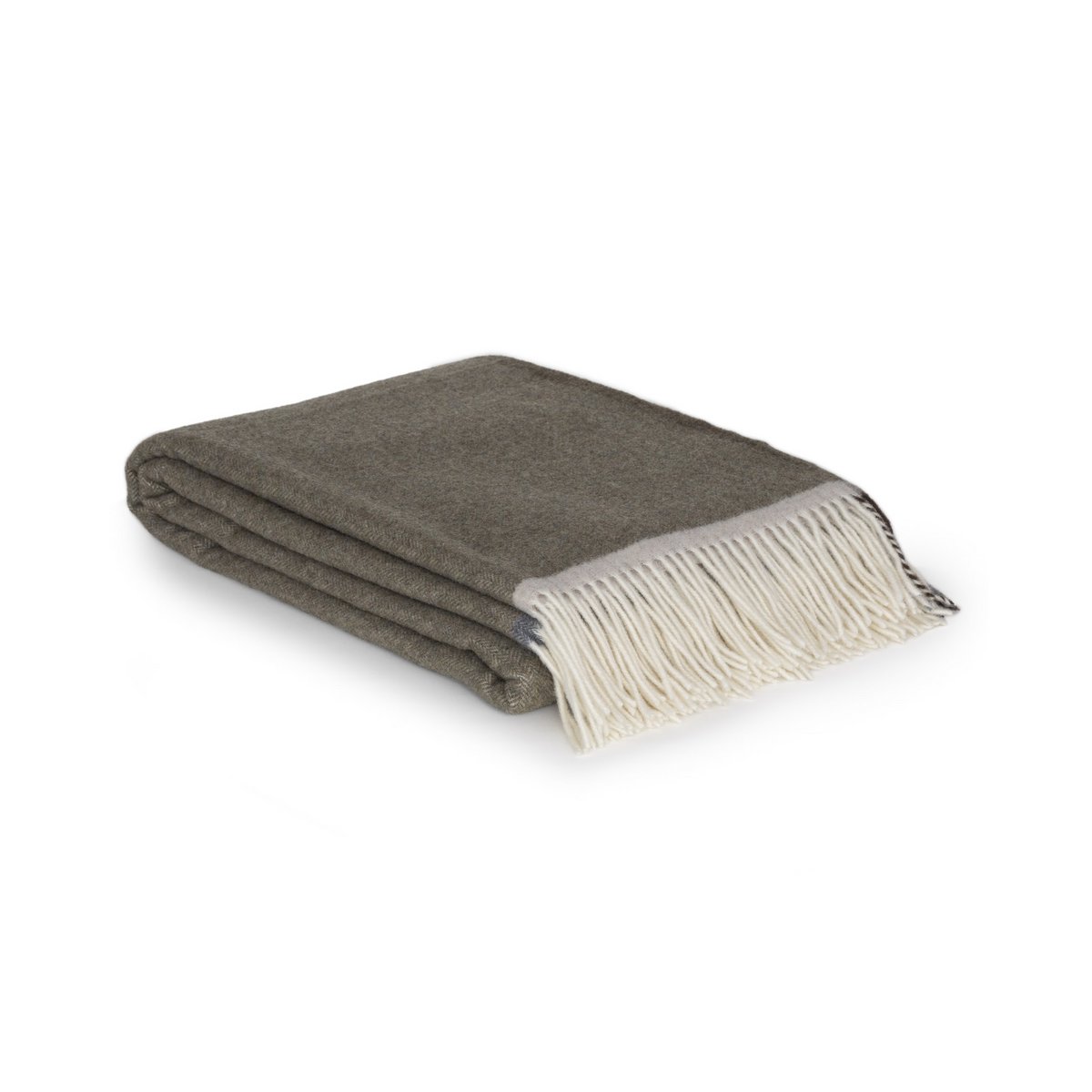 Plaid Merino/kasjmier - Milano Verde Orlo