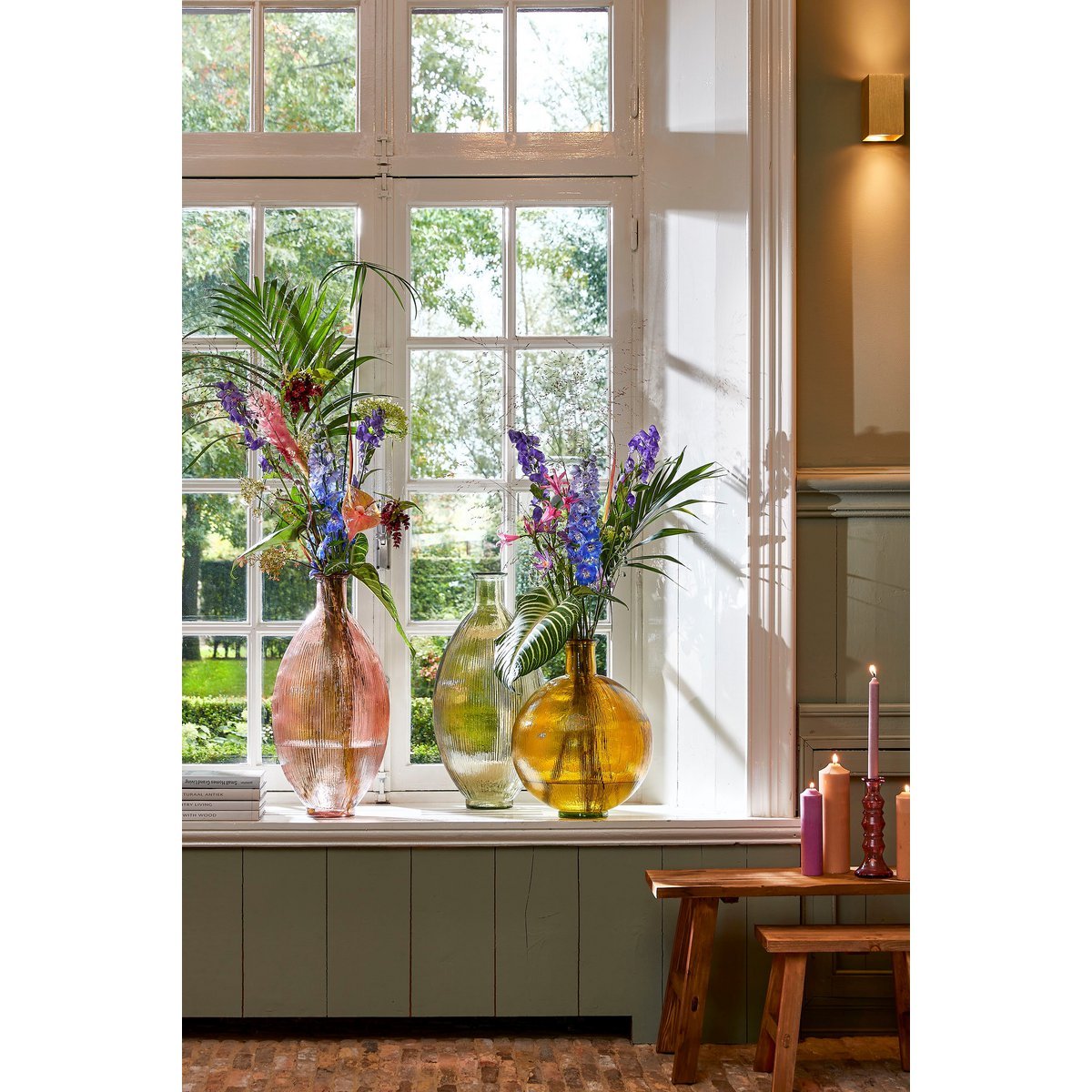 Bold Houten Bankje - L - Gerecycled Hout