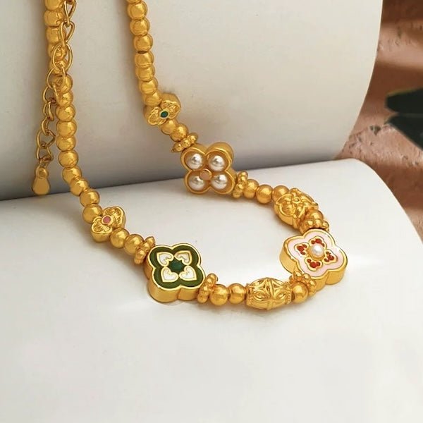 Vintage klavertjes bedelarmband