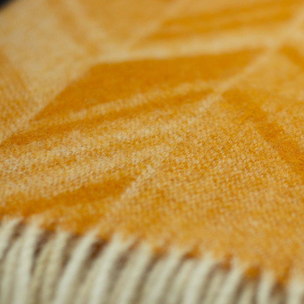 Wollen plaid - VERONA geel