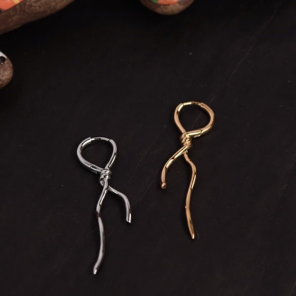 Uniek ontwerp oorbellen in zilver of goud