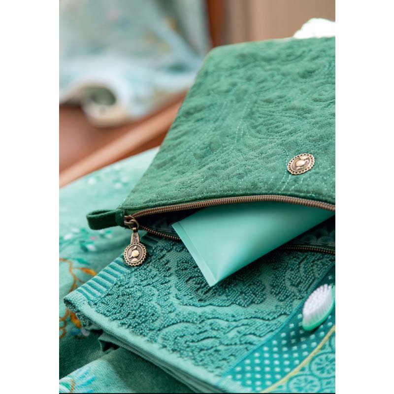 Toilettas vierkant Quiltey Days - Groen