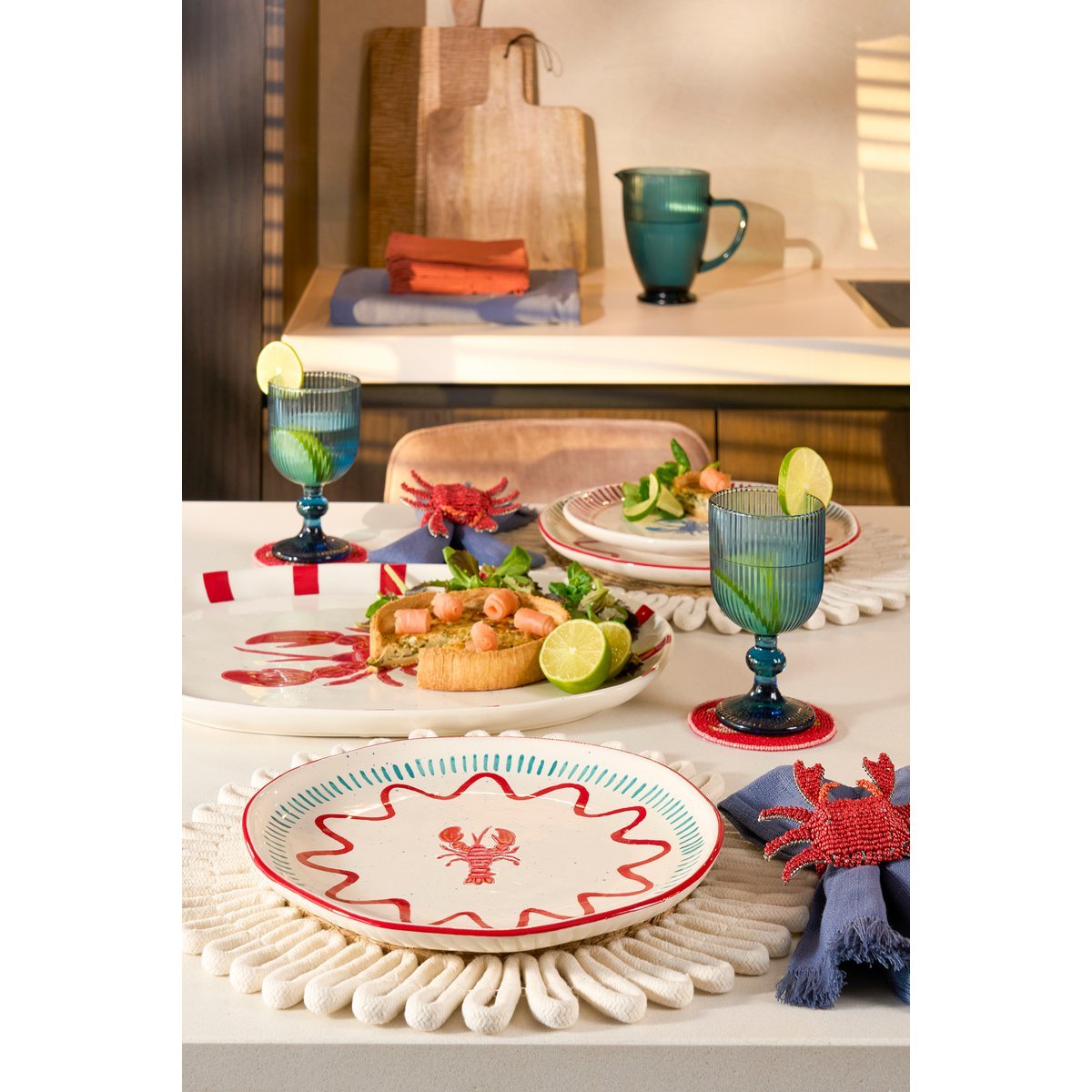 Ariane Dinerbord Set van 4 - Rood