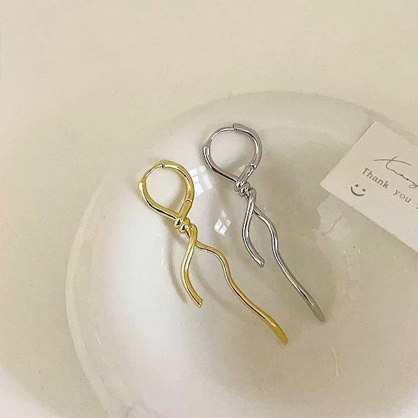 Uniek ontwerp oorbellen in zilver of goud