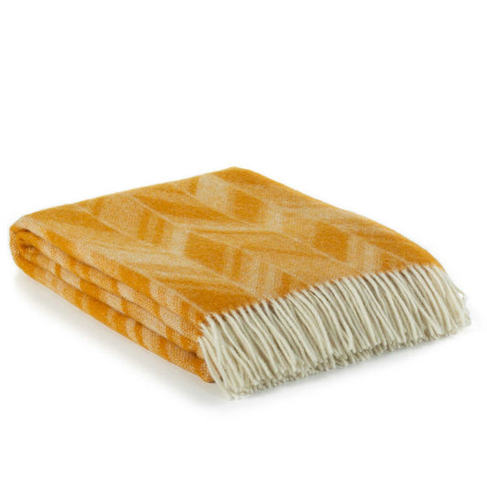 Wollen plaid - VERONA geel