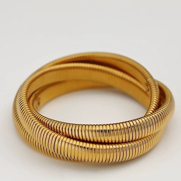 Stretch designarmband - 3 strengen