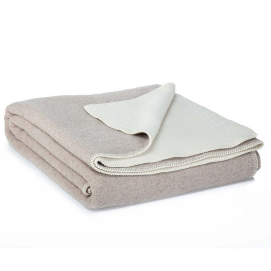 Merinowol Beddeken - Castle White