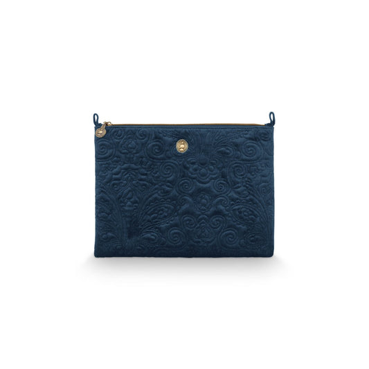 Toilettas vierkant Quiltey Days - Donkerblauw