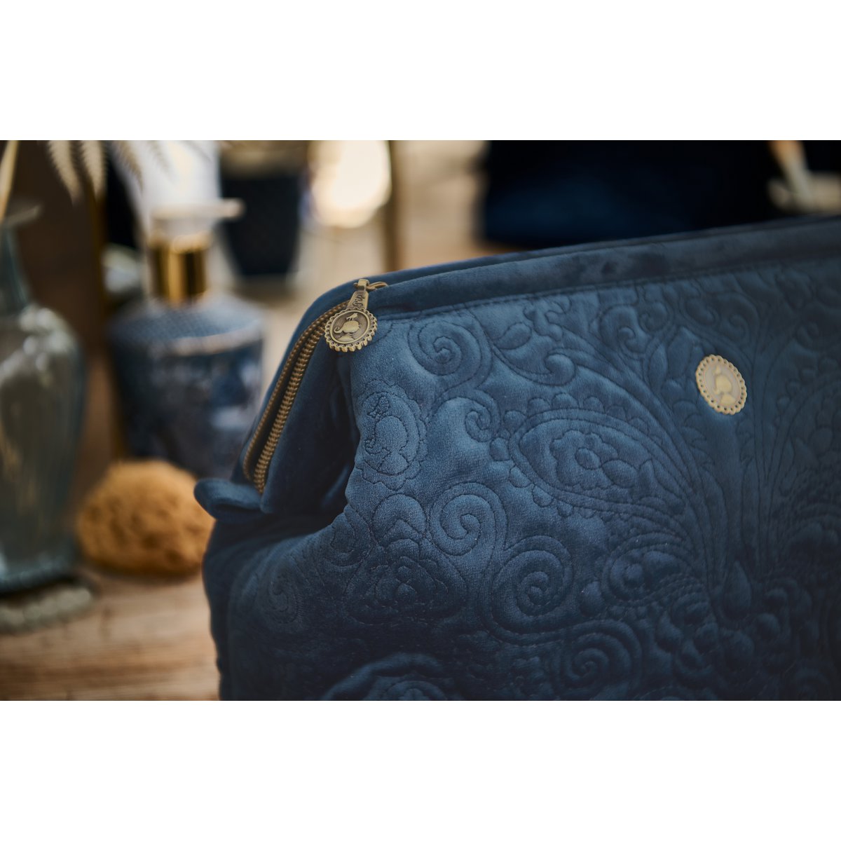 Toilettas Buidel Quiltey Days - Blauw