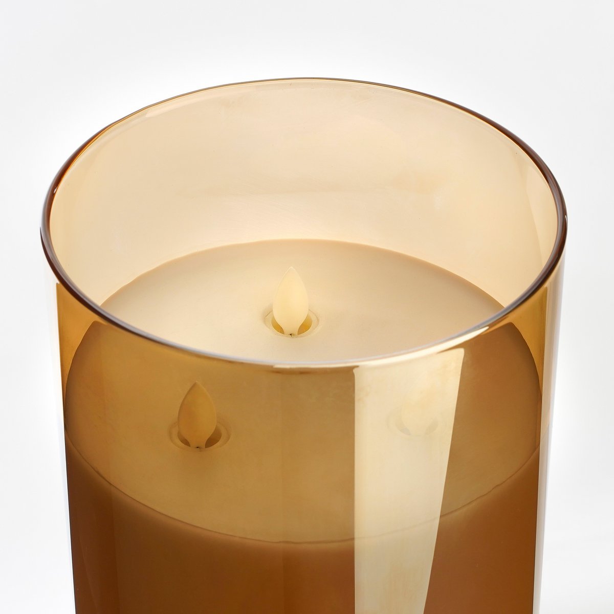 LED Kaars in Glas & Wax - Goud