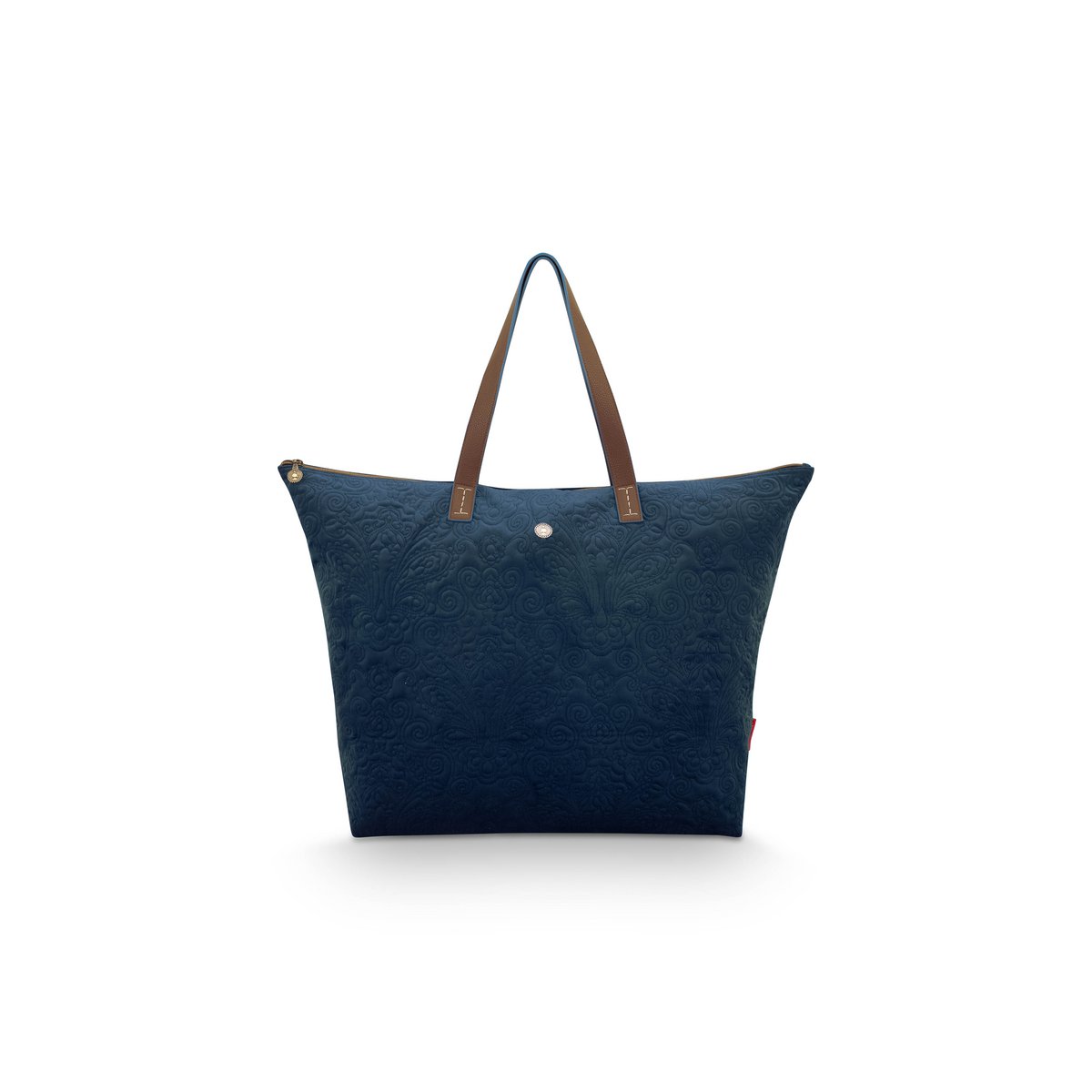 Tote Bag Velvet Quiltey Days - Donkerblauw