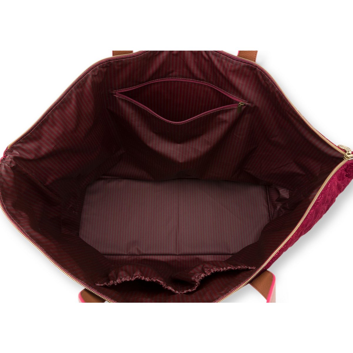 Tote Bag Velvet Quiltey Days - Bordeaux