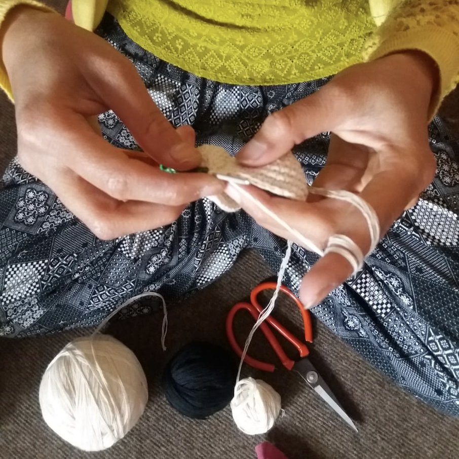 Panda Knuffeldoekje met geluid