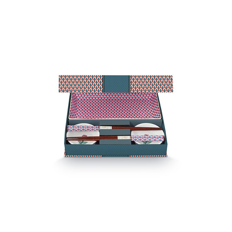 Kadoset Oriental Flower Festival - Blauw/Rond