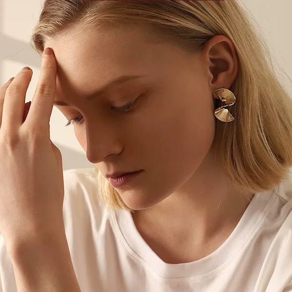 Exclusieve waaiervorm oorbellen