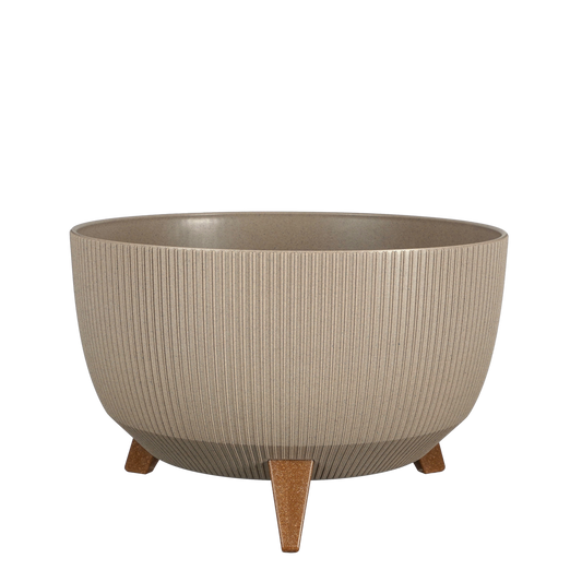 Doppio Bloempot op Poten - L - Taupe