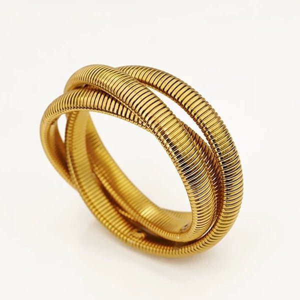 Stretch designarmband - 3 strengen