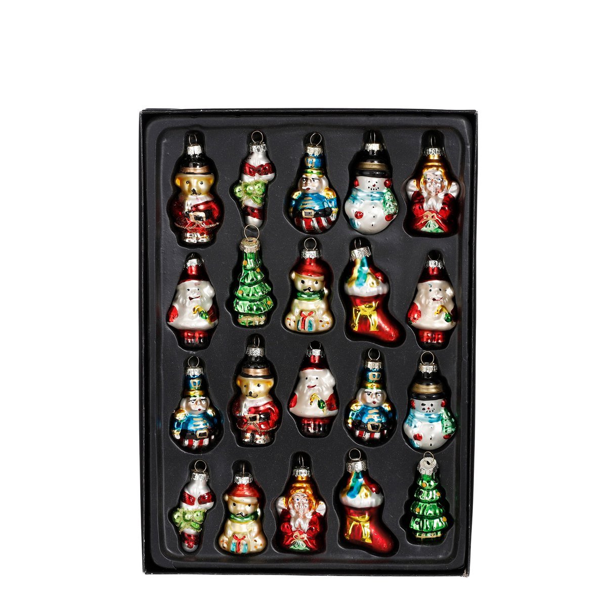 Glazen Kerst Ornamenten - Set 20st
