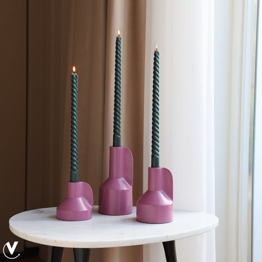 Kaarshouder - Alota mauve - set van 3
