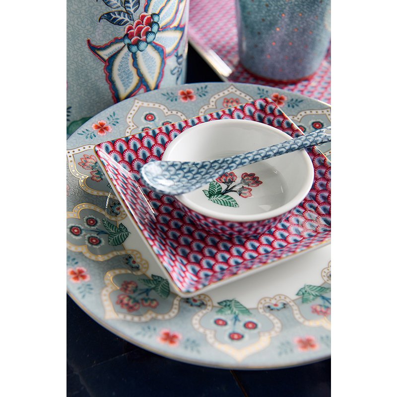 Kadoset Oriental Flower Festival - Blauw/Vierkant