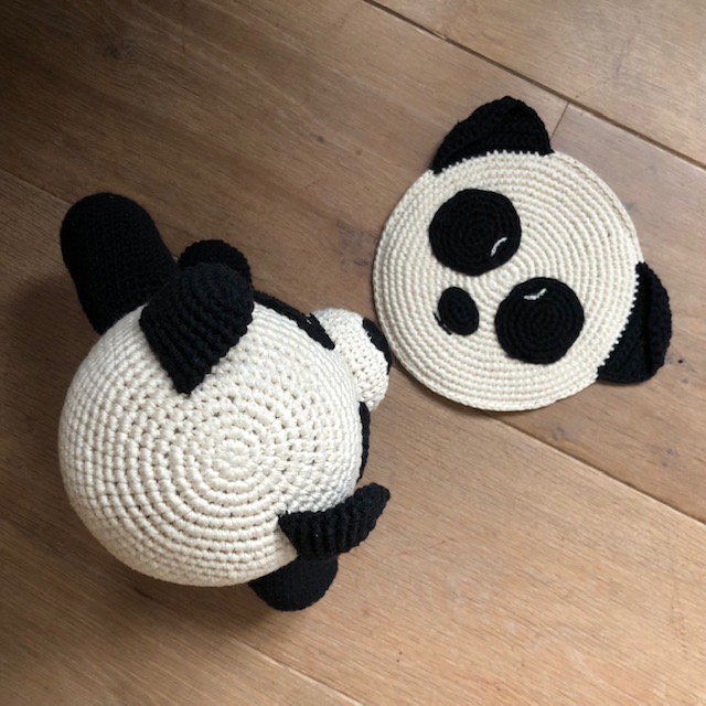 Panda Knuffeldoekje met geluid