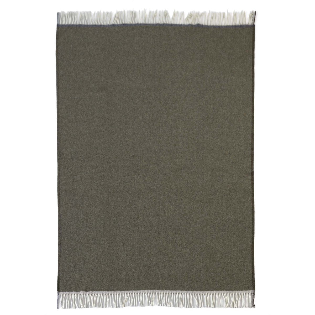 Plaid Merino/kasjmier - Milano Verde Orlo