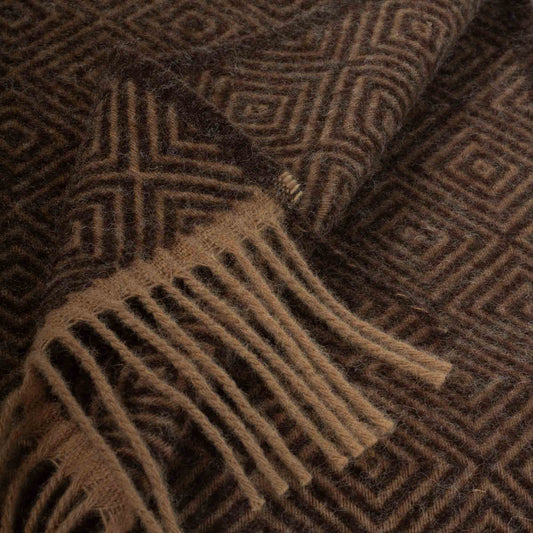 Wollen Sprei - Venezia Chocolade