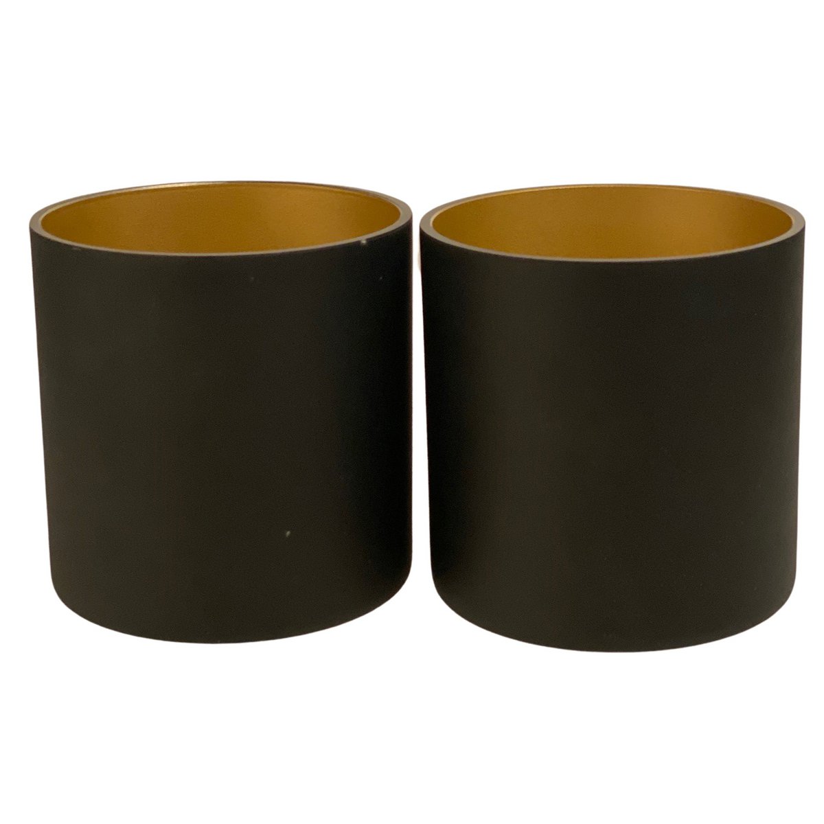 Waxinelichthouder - Celtic black-gold (set van 2 stuks)