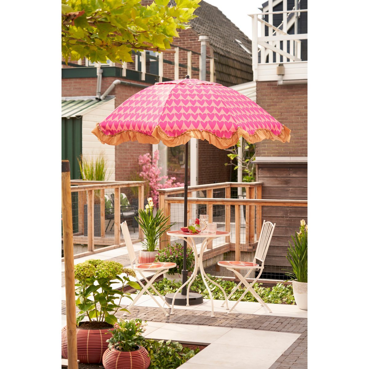 Heart Parasol - Roze
