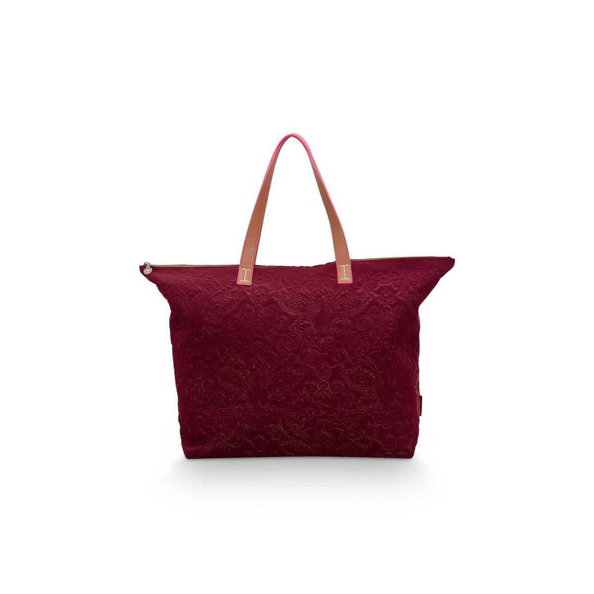 Tote Bag Velvet Quiltey Days - Bordeaux