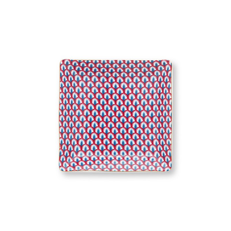 Kadoset Oriental Flower Festival - Blauw/Vierkant