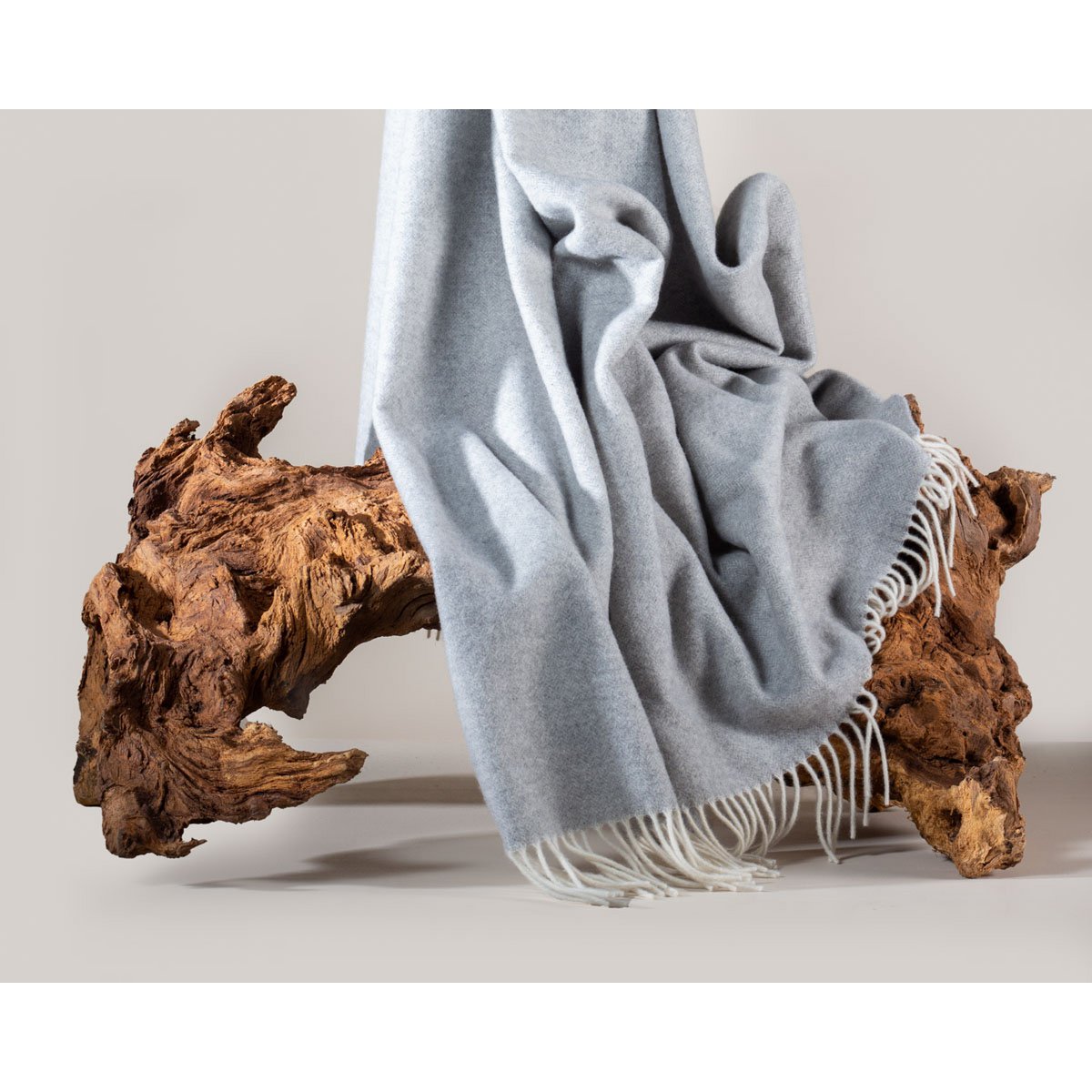 Plaid Merino/kasjmier - Milano lichtgrijs